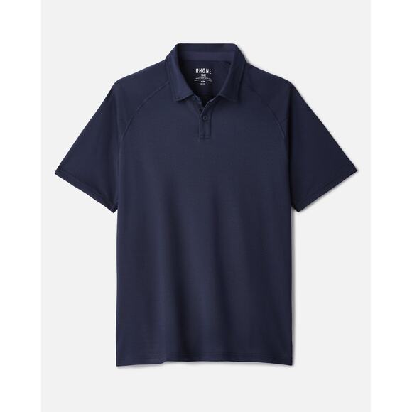 Rhone Delta Pique Polo Navy Premium Lightweight Mesh - Picture 11 of 12